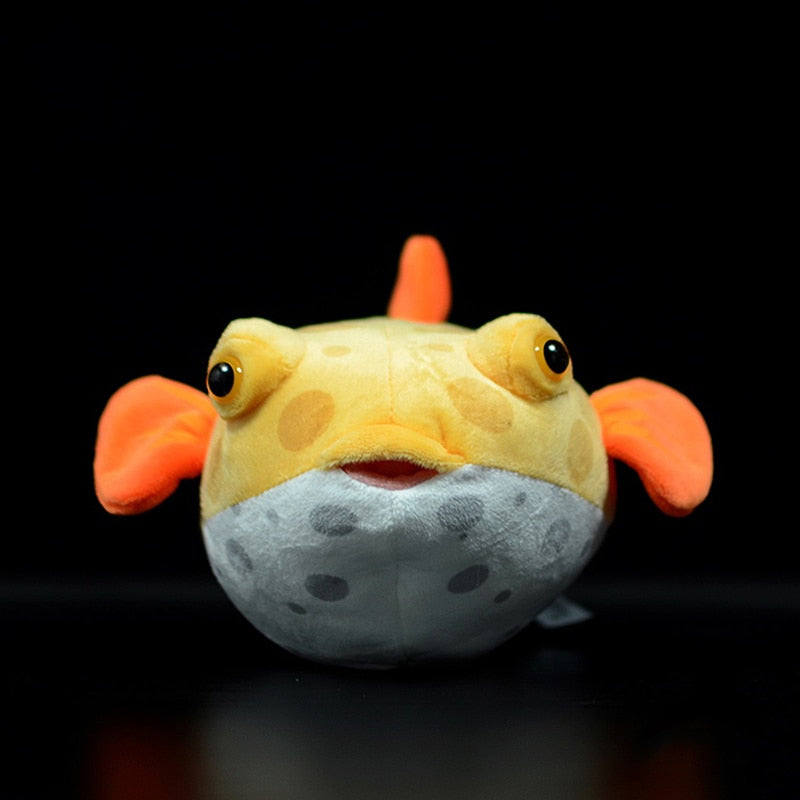Peluche morbido di pesce palla e pesce scatola