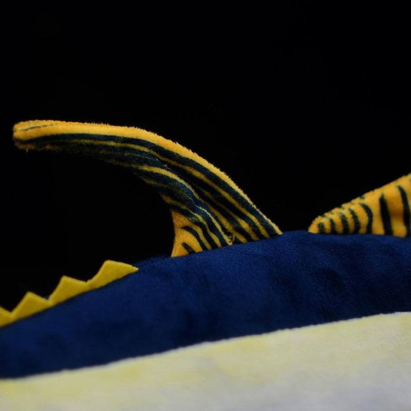 Jucărie de plus umplută, moale, pește ton ton galben