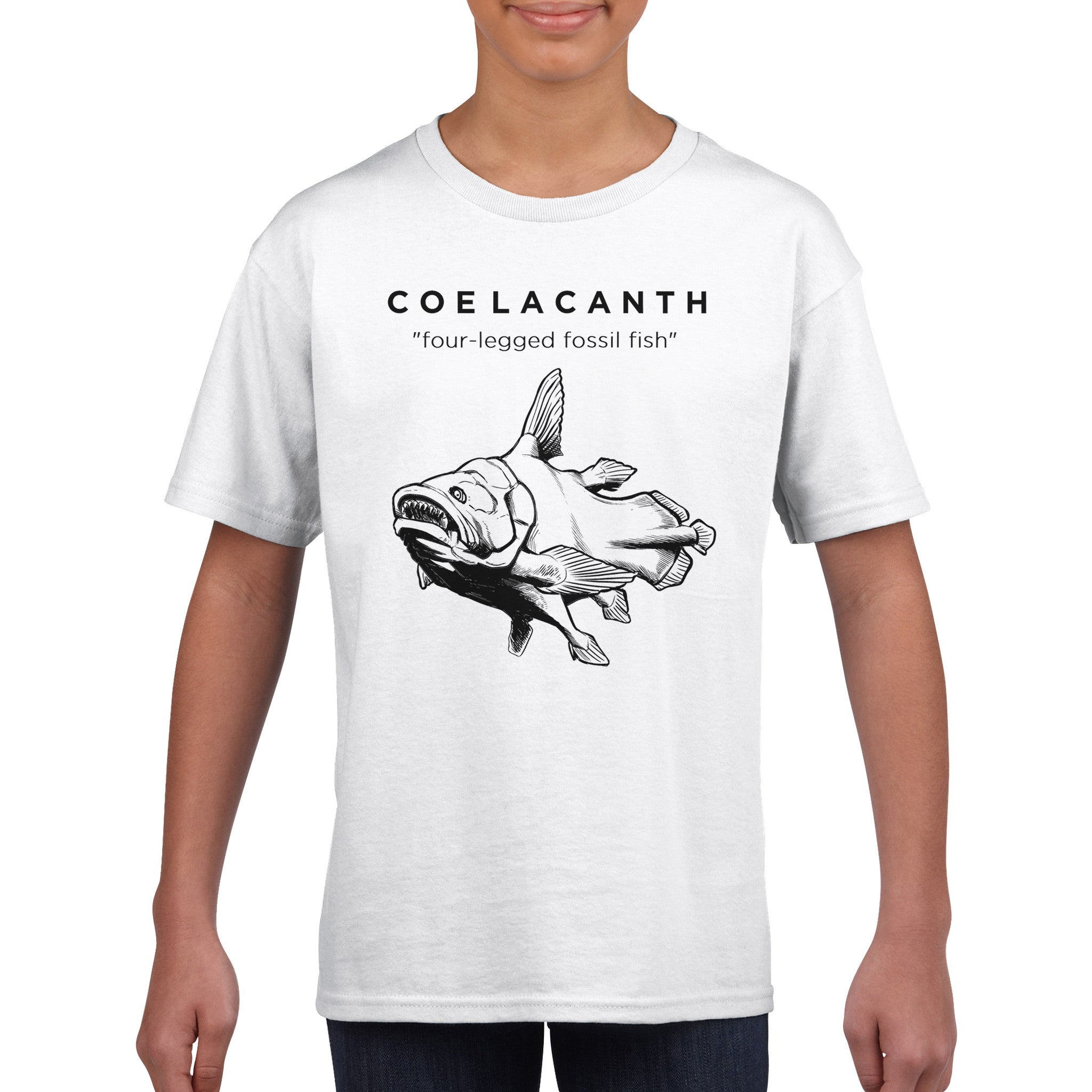 Coelacanth Prehistoric Fish Kids T-Shirt – Gage Beasley
