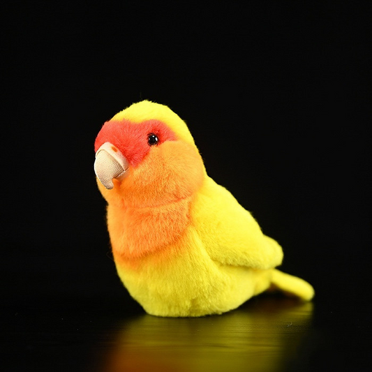 Yellow Lovebird Soft Stuffed Plush Toy