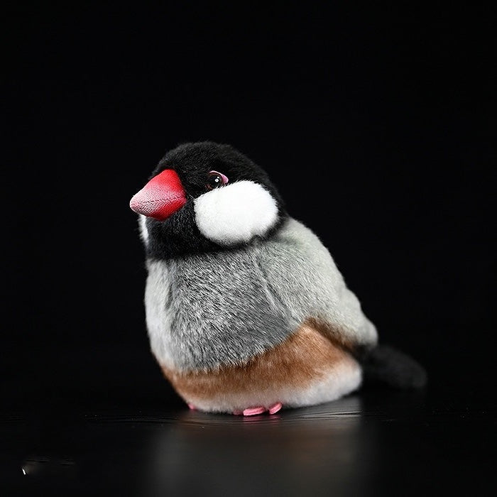 Java Sparrow Finch Bird Stuffed Plush Toy