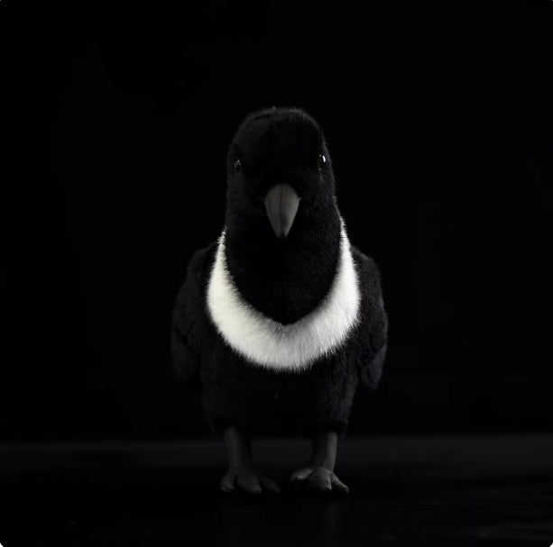 Collared Crow Soft Stuffed Plush Toy