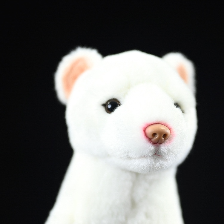 White Stoat Soft Stuffed Plush Toy