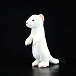 White Stoat Soft Stuffed Plush Toy