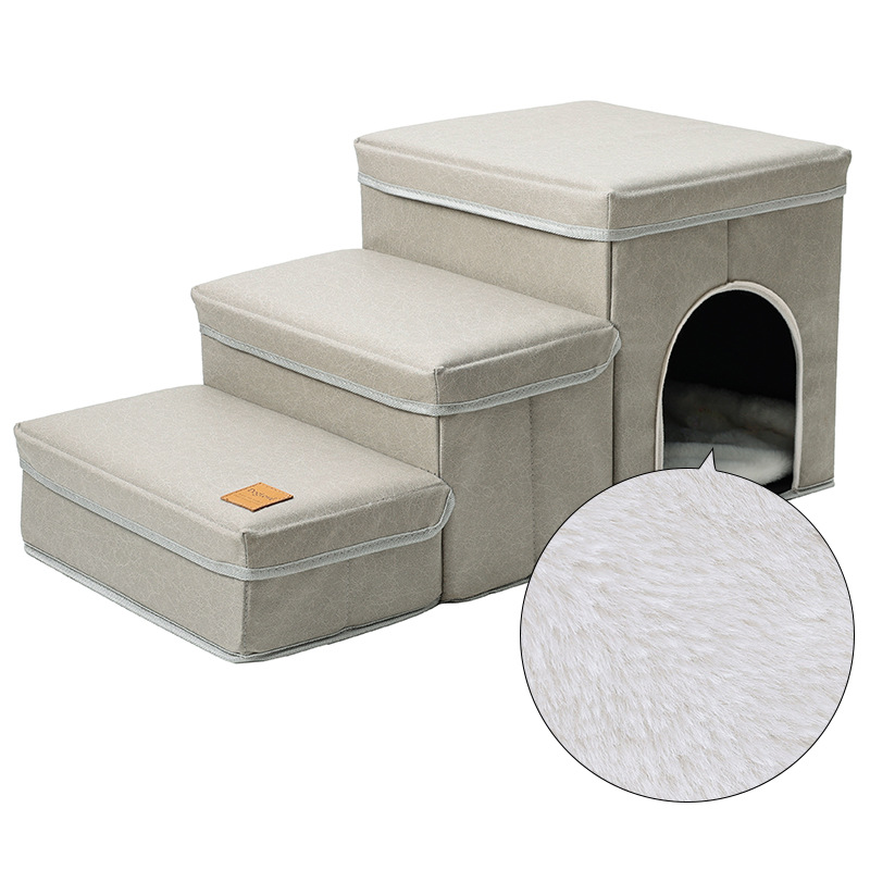 3-in-1 Pet Stairs Bed and Storage