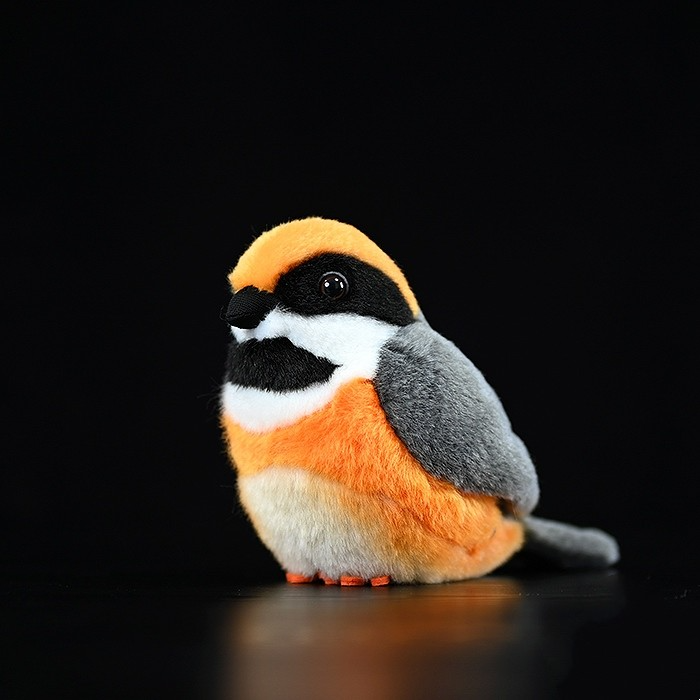 Throated Bushtit Bird Stuffed Plush Toy