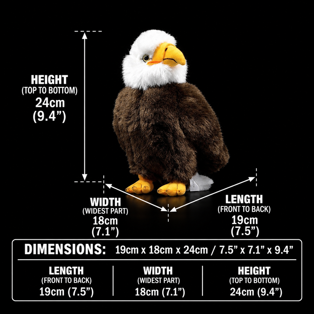 Bald Eagle Bird Soft Stuffed Plush Toy – Gage Beasley