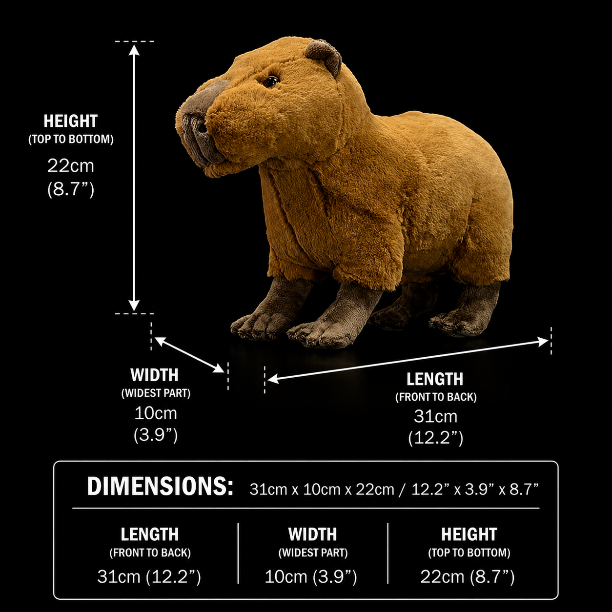 Capybara Soft Stuffed Plush Toy