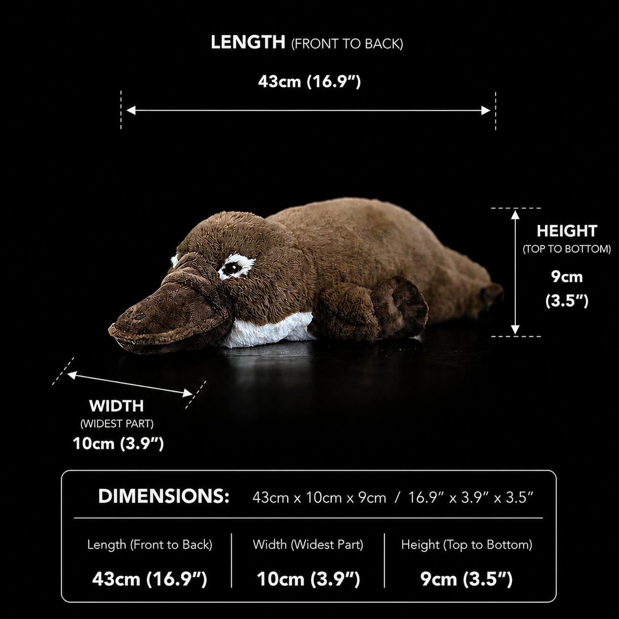 Ornitorinco, peluche morbido