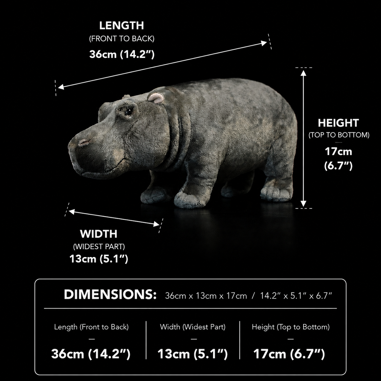 Hippopotamus Soft Stuffed Plush Toy