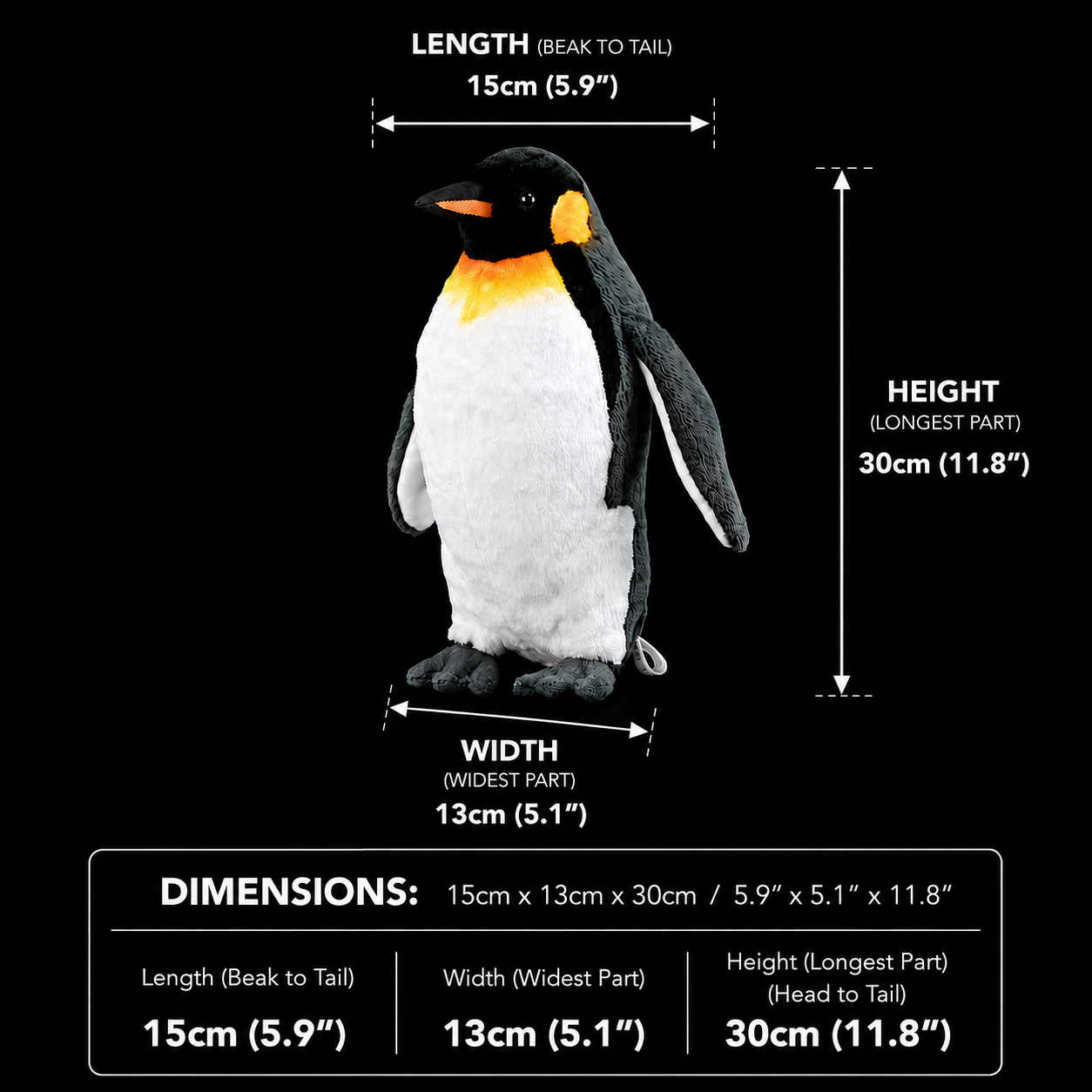 King Penguin Bird Soft Stuffed Plush Toy