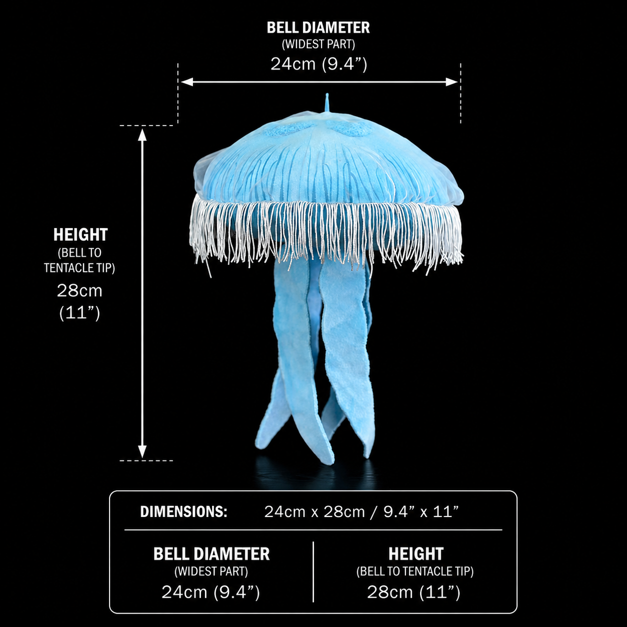 Moon Jellyfish Soft Stuffed Plush Toy