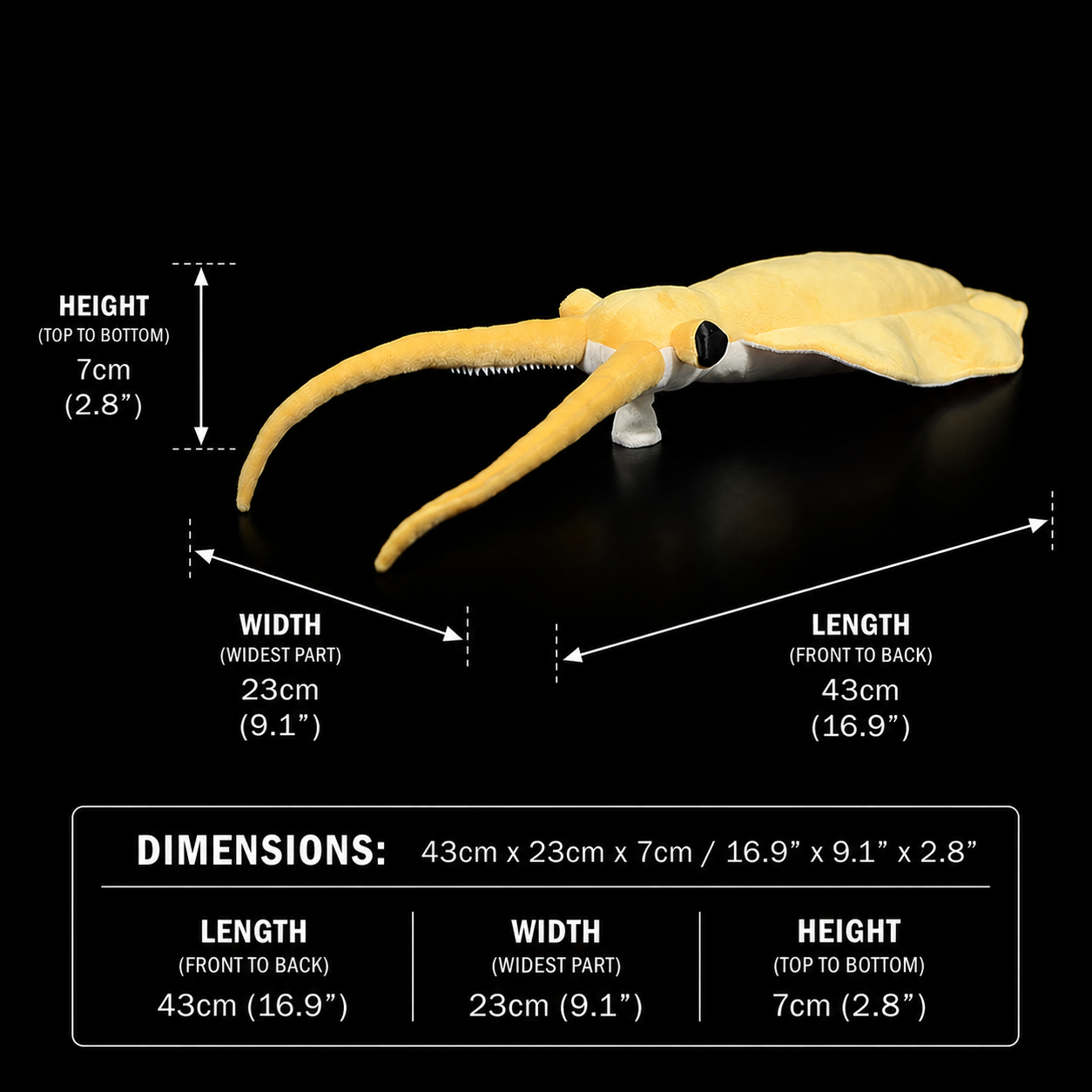 Nectocaris Pteryx Soft Stuffed Plush Toy