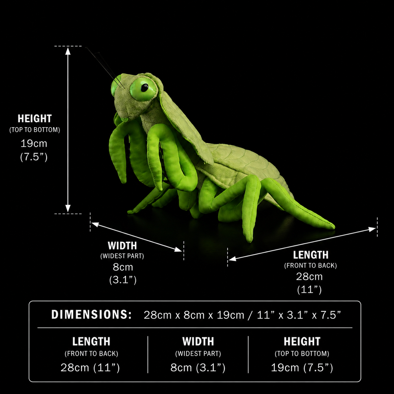 Shield Mantis Soft Stuffed Plush Toy