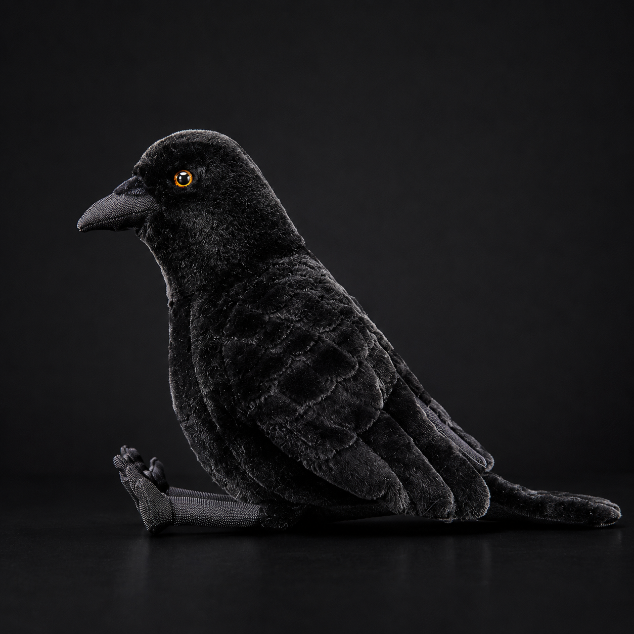 Peluche morbido a forma di corvo americano