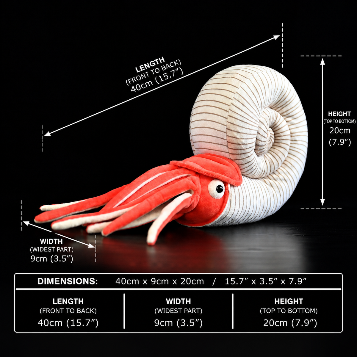 Ammonite Soft Stuffed Plush Toy