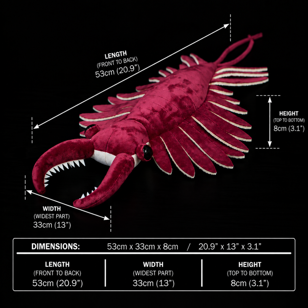 Anomalocaris Arthropod Soft Stuffed Plush Toy