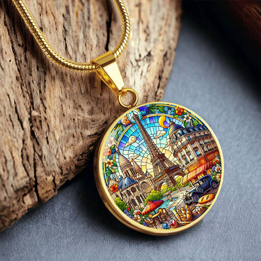 The Paris Circle Pendant Necklace
