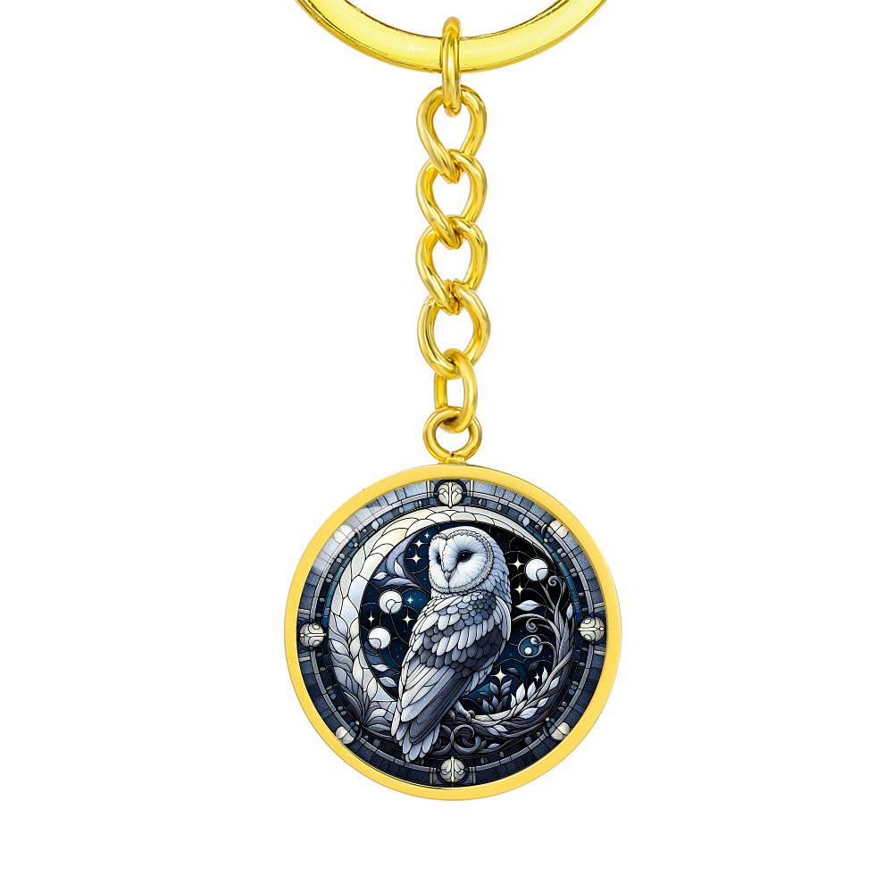 Moon Owl Keychain
