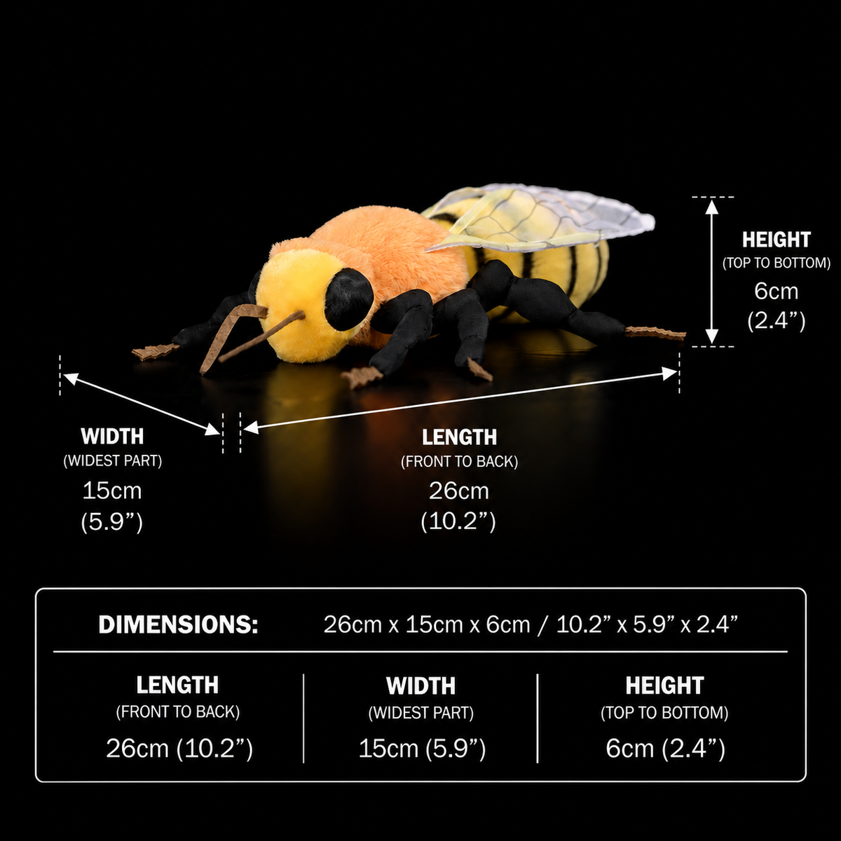 Bee Soft Stuffed Plush Toy