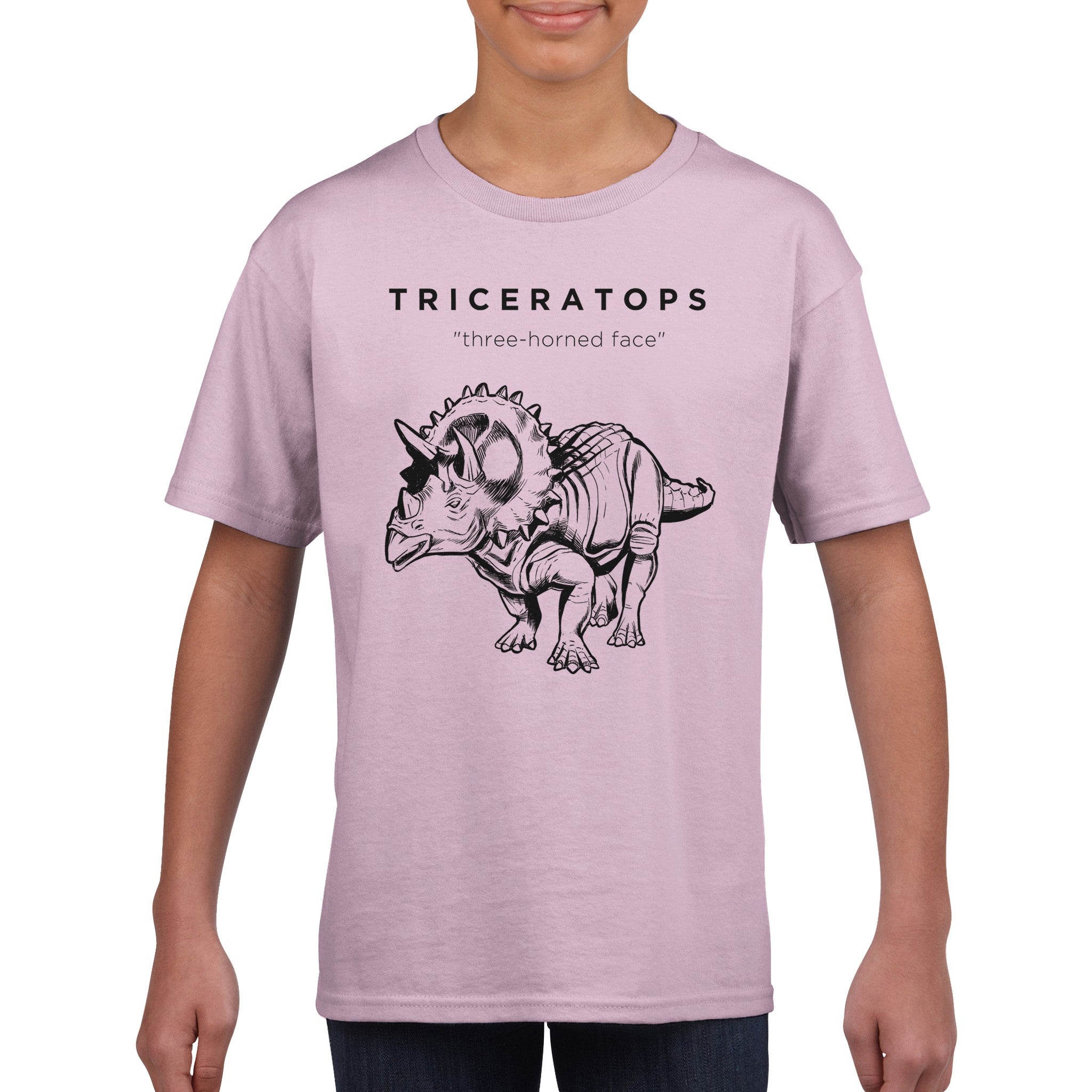 Triceratops Dinosaur Prehistoric Kids T-Shirt