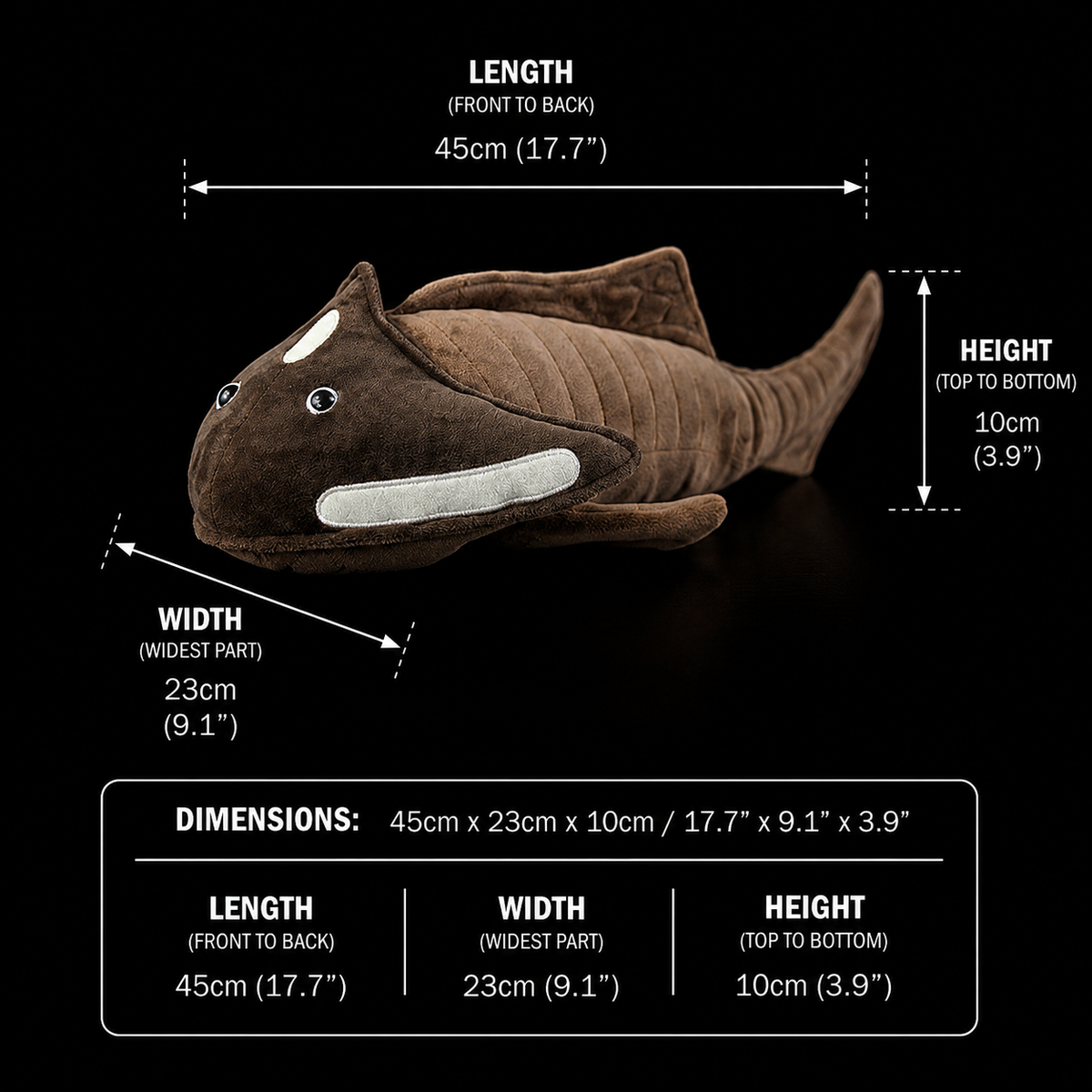 Peluche morbido di Cephalaspis Vertebrate