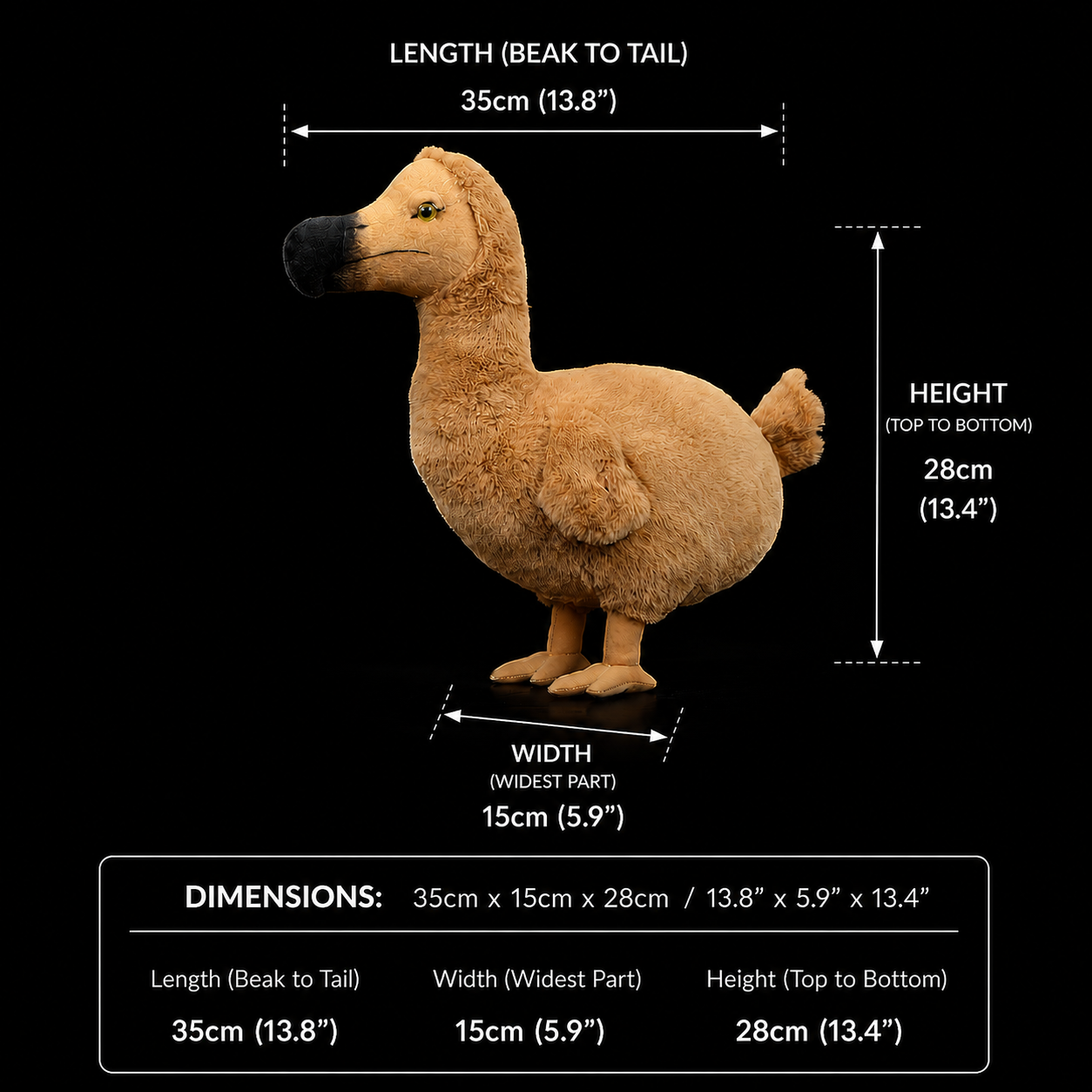 Dodo Bird Soft Stuffed Plush Toy