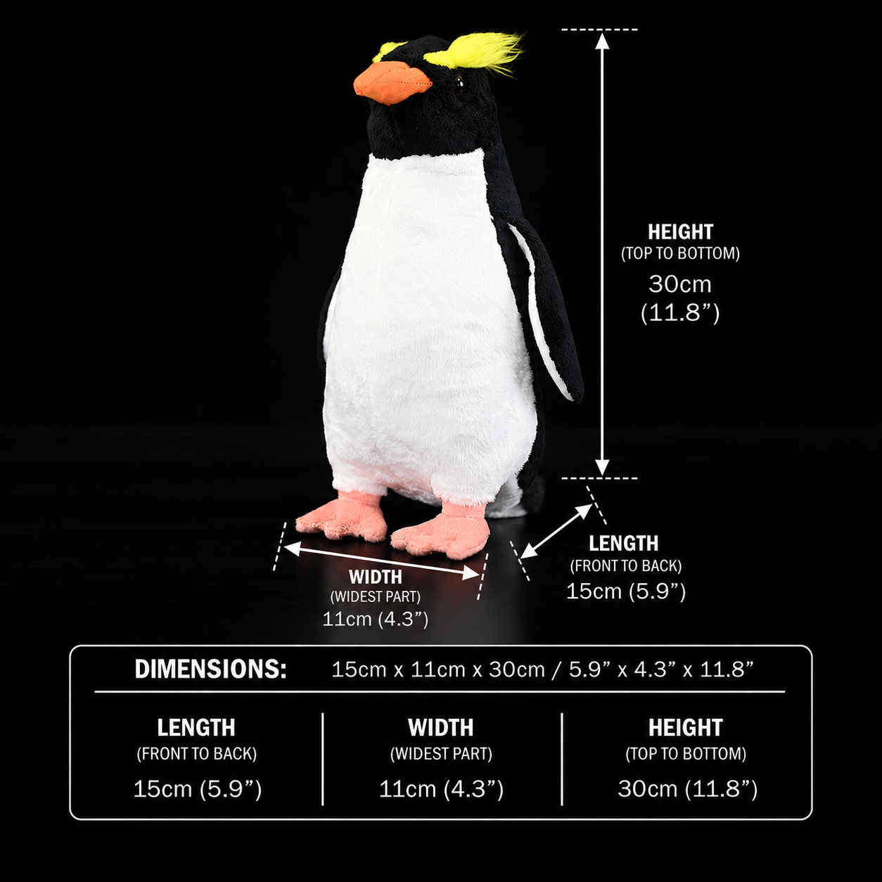 Fiordland Penguin Bird Soft Stuffed Plush Toy