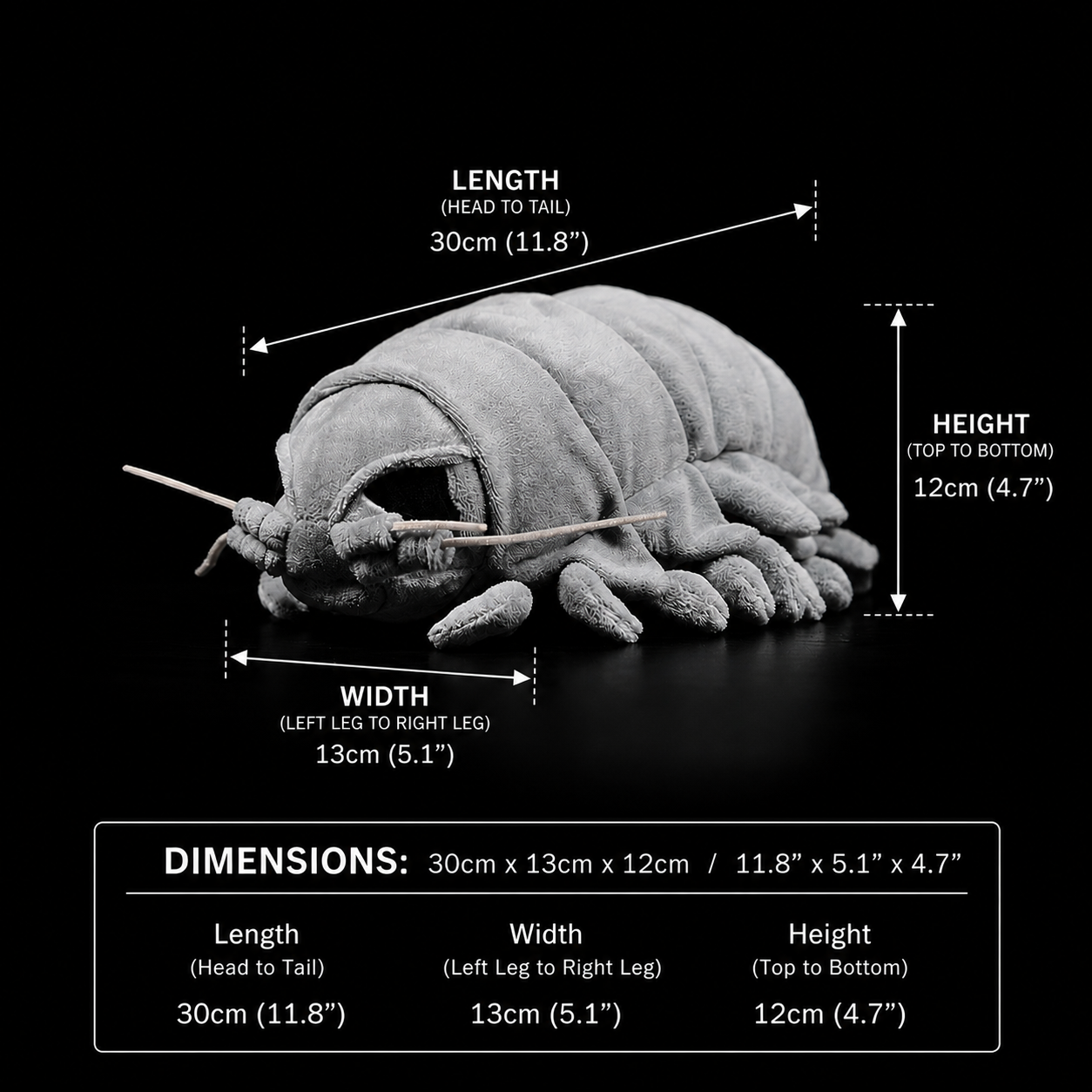 Giant Isopod Soft Stuffed Plush Toy