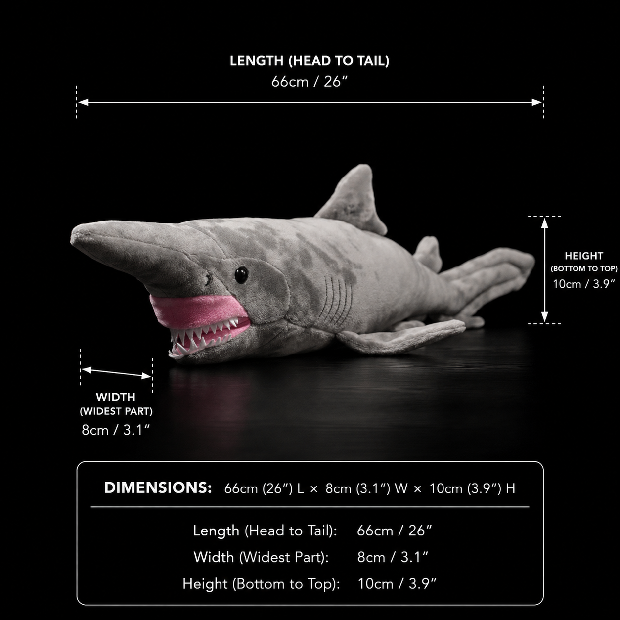 Goblin Shark Soft Stuffed Plush Toy