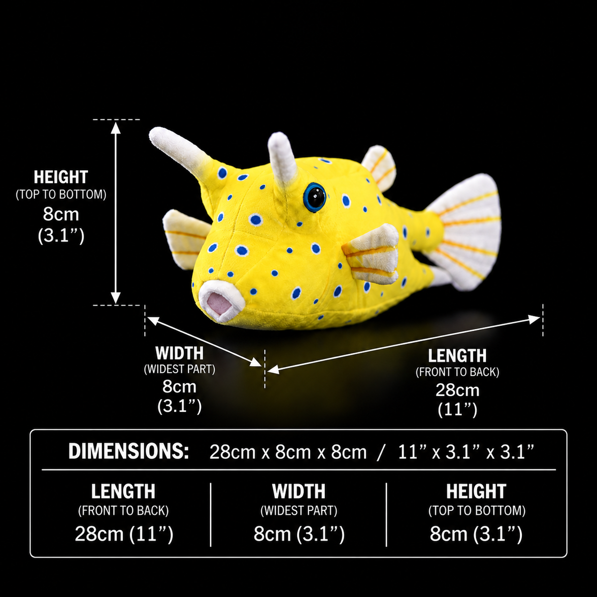 Kugelfisch Kofferfisch Weiches Plüschtier