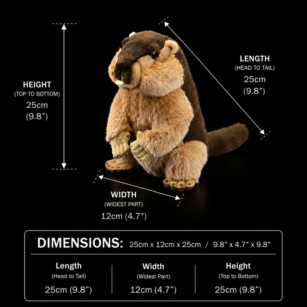 Marmot Soft Stuffed Plush Toy