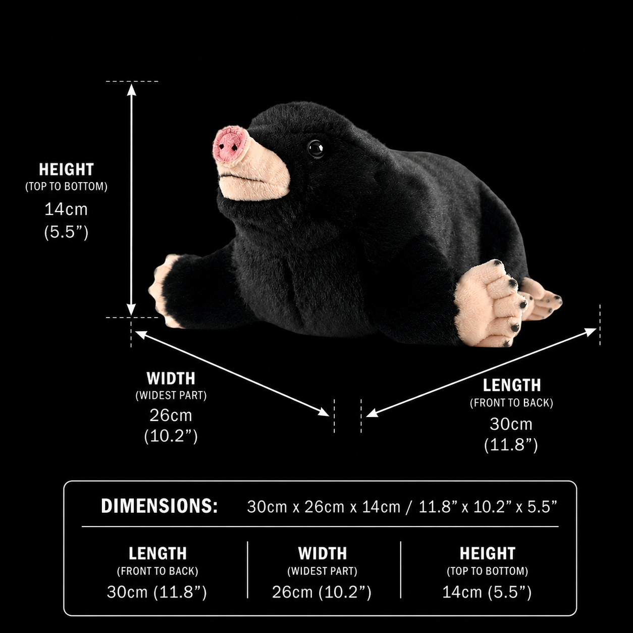Mole Soft Stuffed Plush Toy