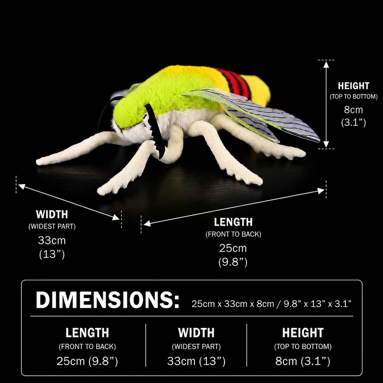 Pellucid Hawkmoth Soft Stuffed Plush Toy