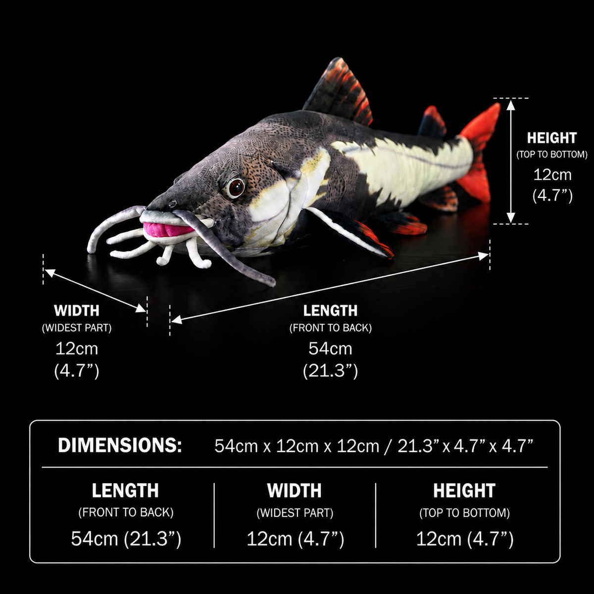 Redtail Catfish Soft Stuffed Plush Toy