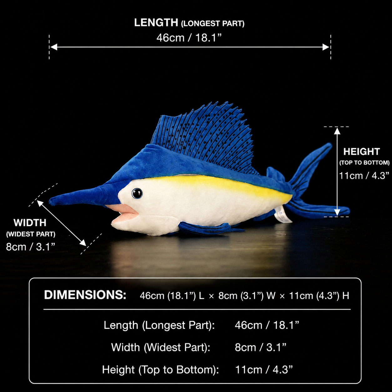 Sailfish Soft Stuffed Plush Toy