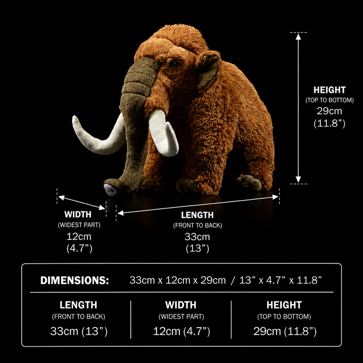 Wooly Mammoth Soft Stuffed Plush Toy – Gage Beasley