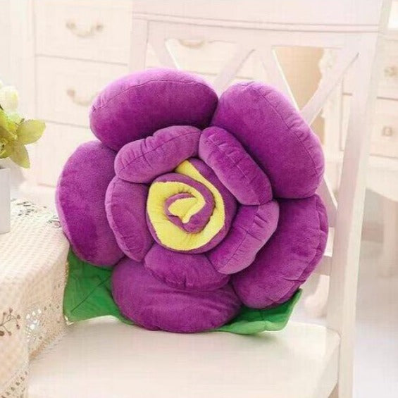 Cuscino per cuscino in peluche ripieno di fiori