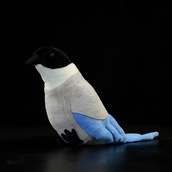 Azure winged Magpie Bird Soft Stuffed Plush Toy