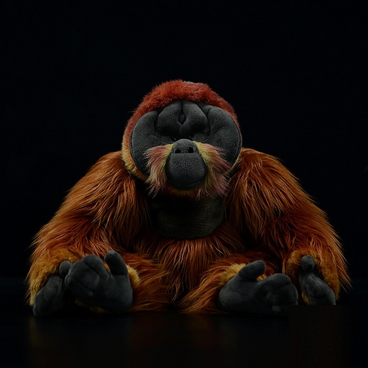 צעצוע קטיפה ממולא רך קוף אורנגאוטן