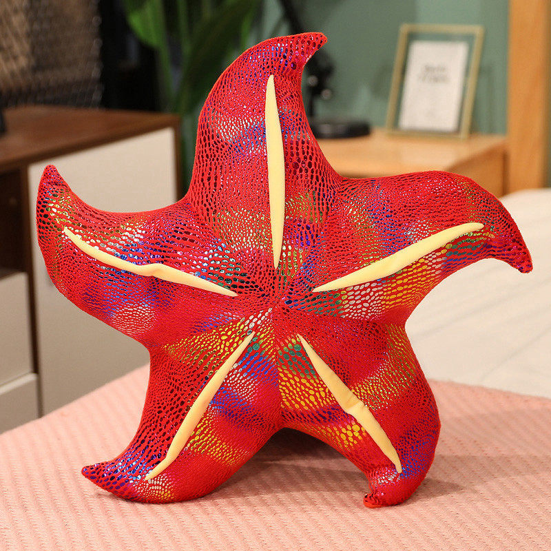 Brinquedo de pelúcia macio estrela do mar grande estrela do mar
