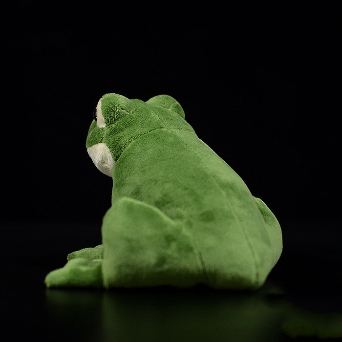 Jucărie de pluș moale cu broasca verde