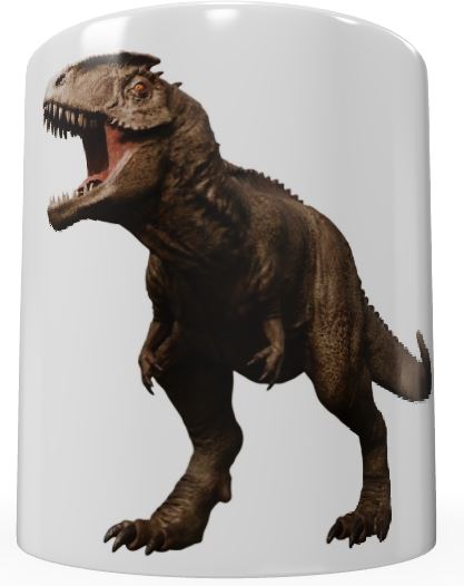 Giganotosaurus 3D Dinosaur White Ceramic Mug