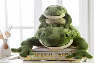Large Green Frog Soft Stuffed Plush Toy