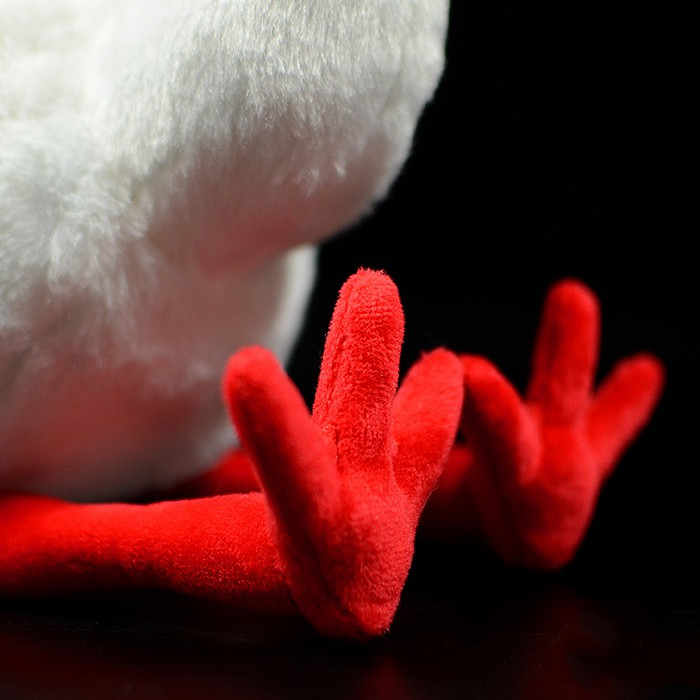 Brinquedo de pelúcia macio de pelúcia ibis pássaro com crista japonês