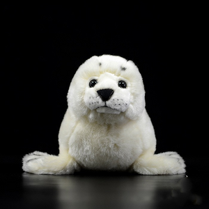 White Seal Pup Weiches Plüschtier