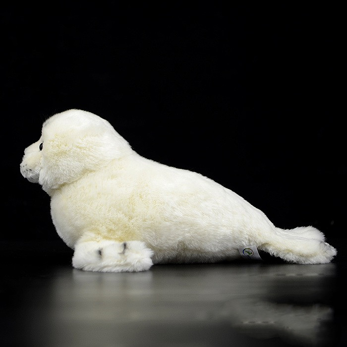 Jucărie de pluș moale Pup Seal White