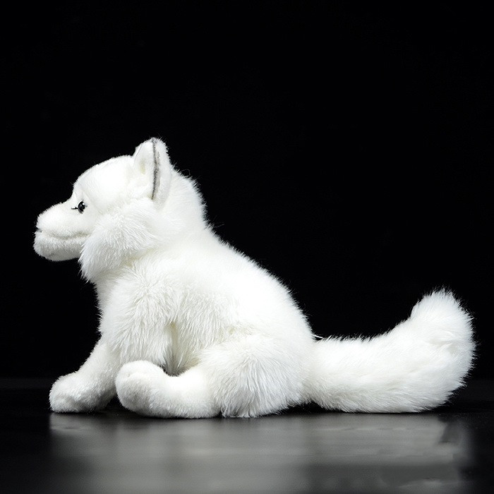Jucărie de pluș moale de vulpe arctică