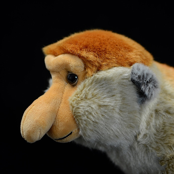 Jucărie de pluș moale de maimuță cu nasul moale