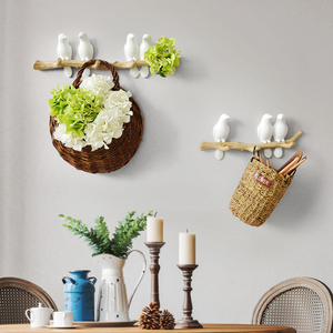 European Style Sitting Birds Living Room Wall Hanger